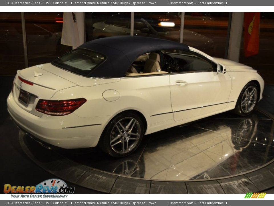 2014 Mercedes-Benz E 350 Cabriolet Diamond White Metallic / Silk Beige/Espresso Brown Photo #35