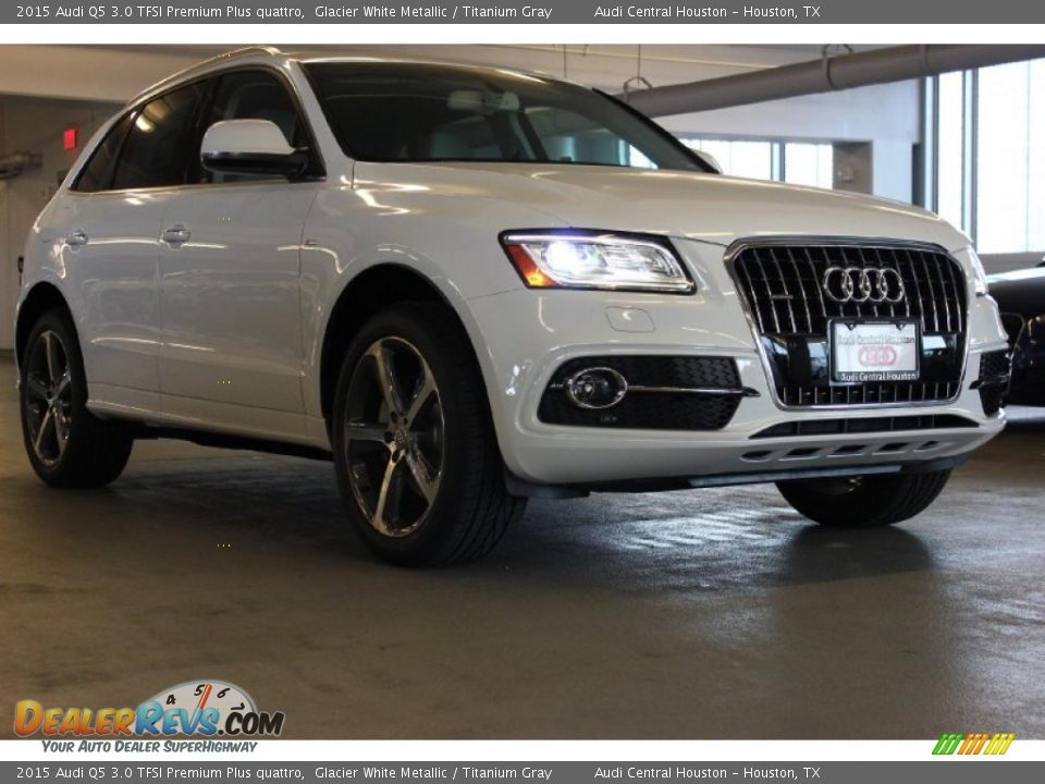 2015 Audi Q5 3.0 TFSI Premium Plus quattro Glacier White Metallic / Titanium Gray Photo #1