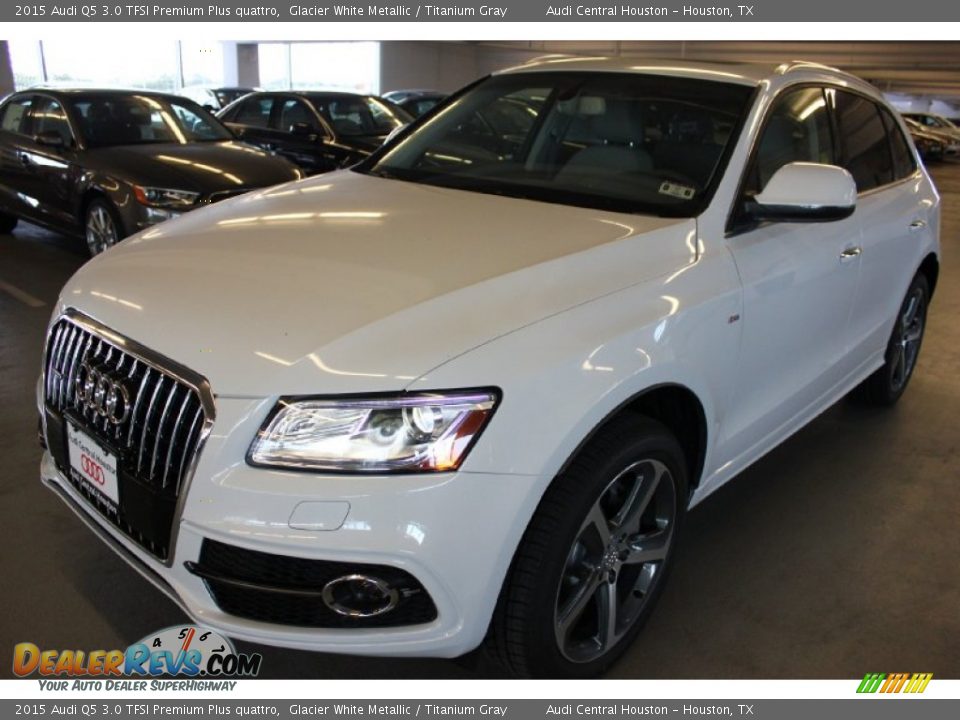 2015 Audi Q5 3.0 TFSI Premium Plus quattro Glacier White Metallic / Titanium Gray Photo #3