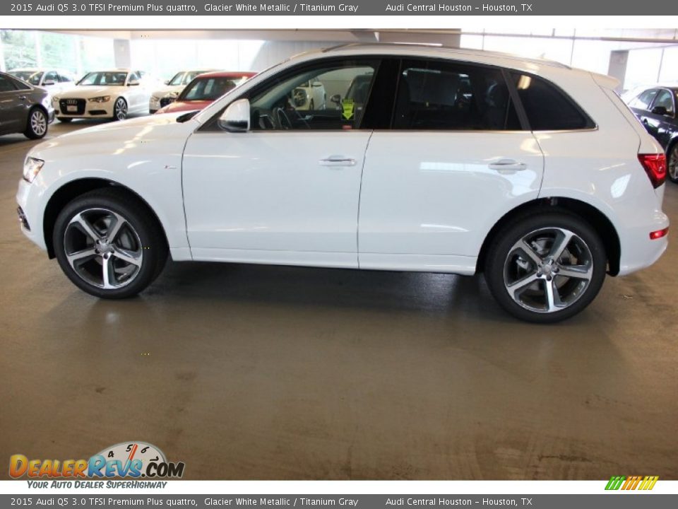 2015 Audi Q5 3.0 TFSI Premium Plus quattro Glacier White Metallic / Titanium Gray Photo #5