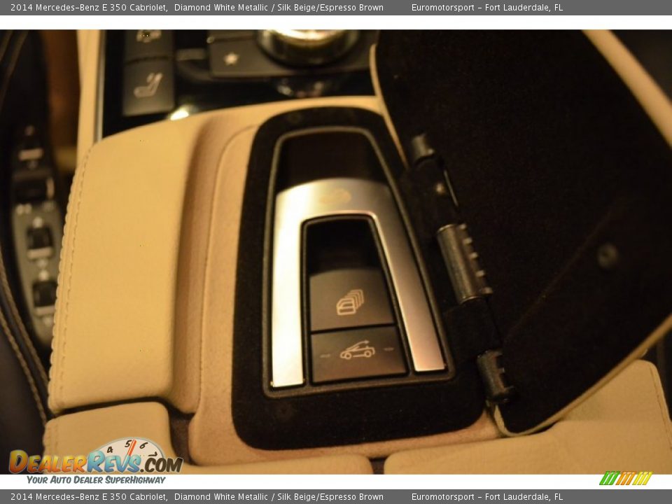 2014 Mercedes-Benz E 350 Cabriolet Diamond White Metallic / Silk Beige/Espresso Brown Photo #53