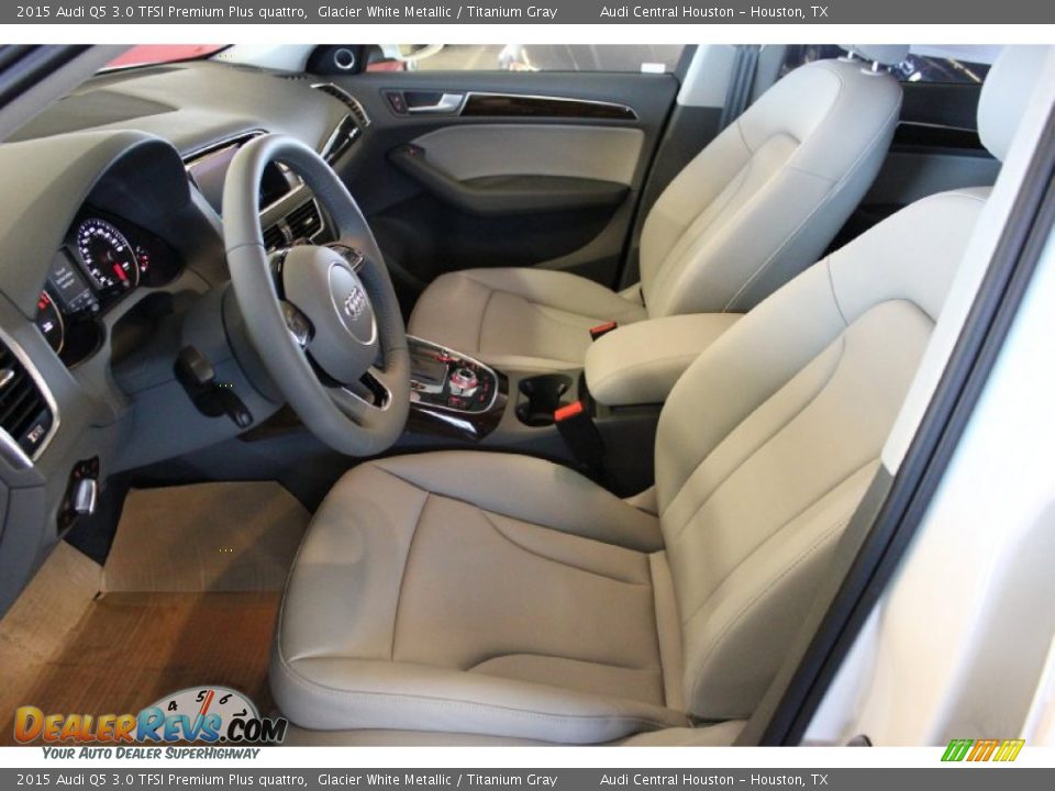 2015 Audi Q5 3.0 TFSI Premium Plus quattro Glacier White Metallic / Titanium Gray Photo #11