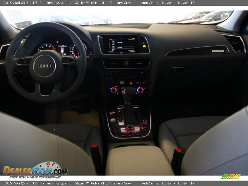 2015 Audi Q5 3.0 TFSI Premium Plus quattro Glacier White Metallic / Titanium Gray Photo #24