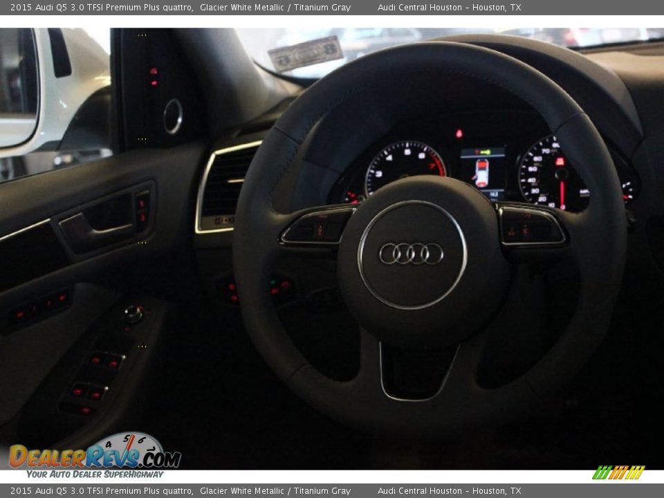 2015 Audi Q5 3.0 TFSI Premium Plus quattro Glacier White Metallic / Titanium Gray Photo #25