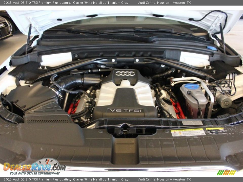 2015 Audi Q5 3.0 TFSI Premium Plus quattro Glacier White Metallic / Titanium Gray Photo #28