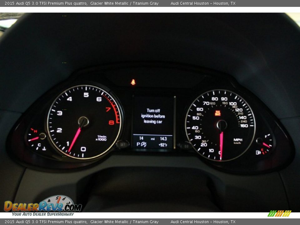2015 Audi Q5 3.0 TFSI Premium Plus quattro Glacier White Metallic / Titanium Gray Photo #29