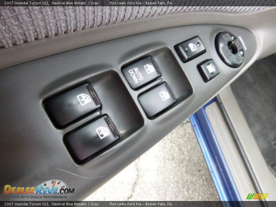 2007 Hyundai Tucson GLS Nautical Blue Metallic / Gray Photo #15