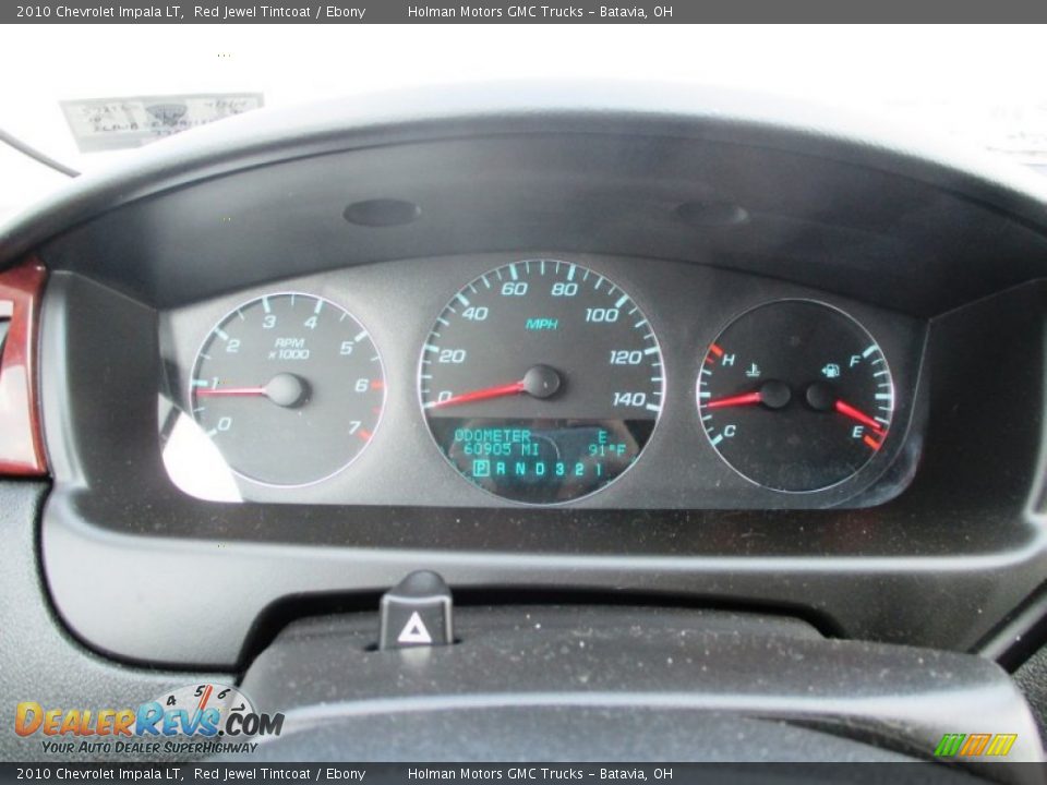 2010 Chevrolet Impala LT Red Jewel Tintcoat / Ebony Photo #12
