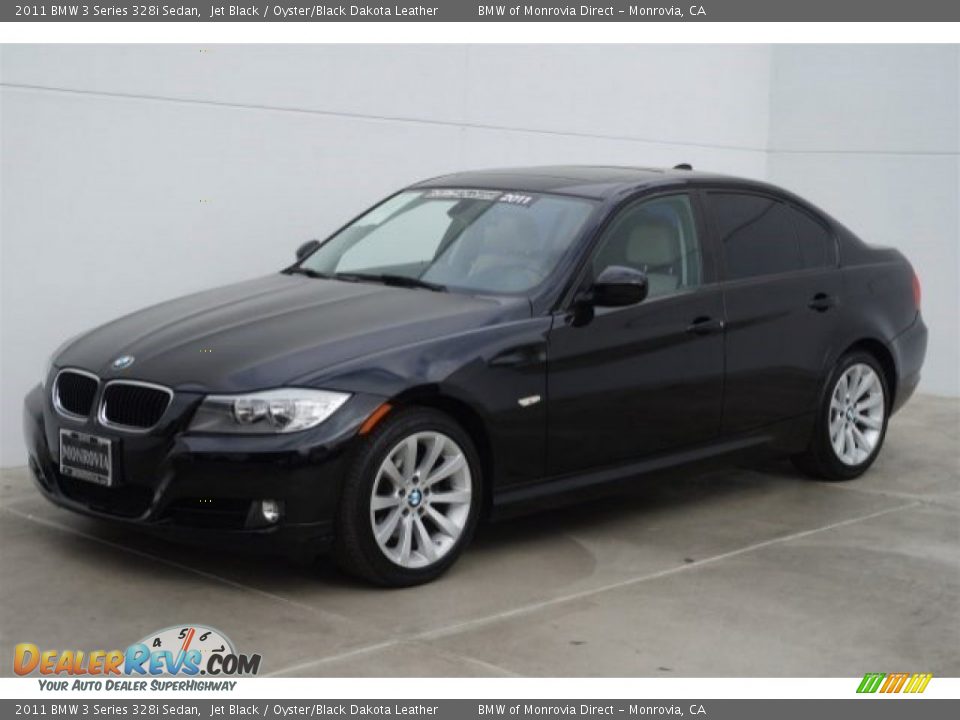 2011 BMW 3 Series 328i Sedan Jet Black / Oyster/Black Dakota Leather Photo #5