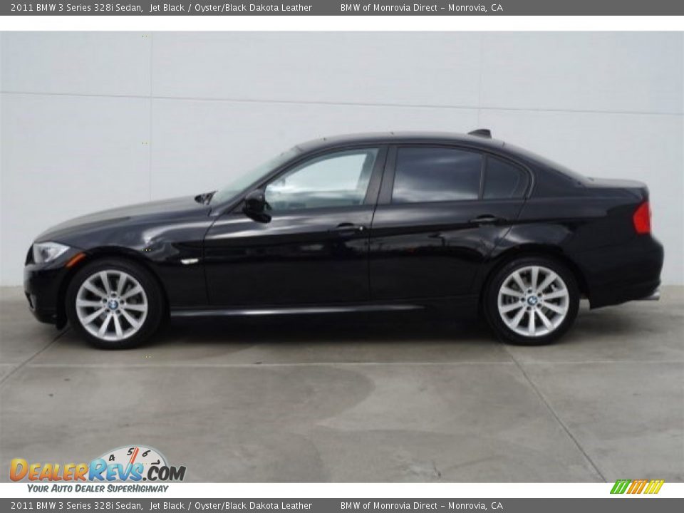 2011 BMW 3 Series 328i Sedan Jet Black / Oyster/Black Dakota Leather Photo #6