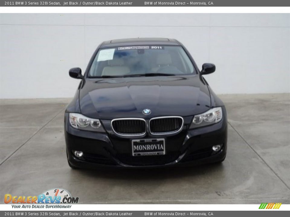 2011 BMW 3 Series 328i Sedan Jet Black / Oyster/Black Dakota Leather Photo #7