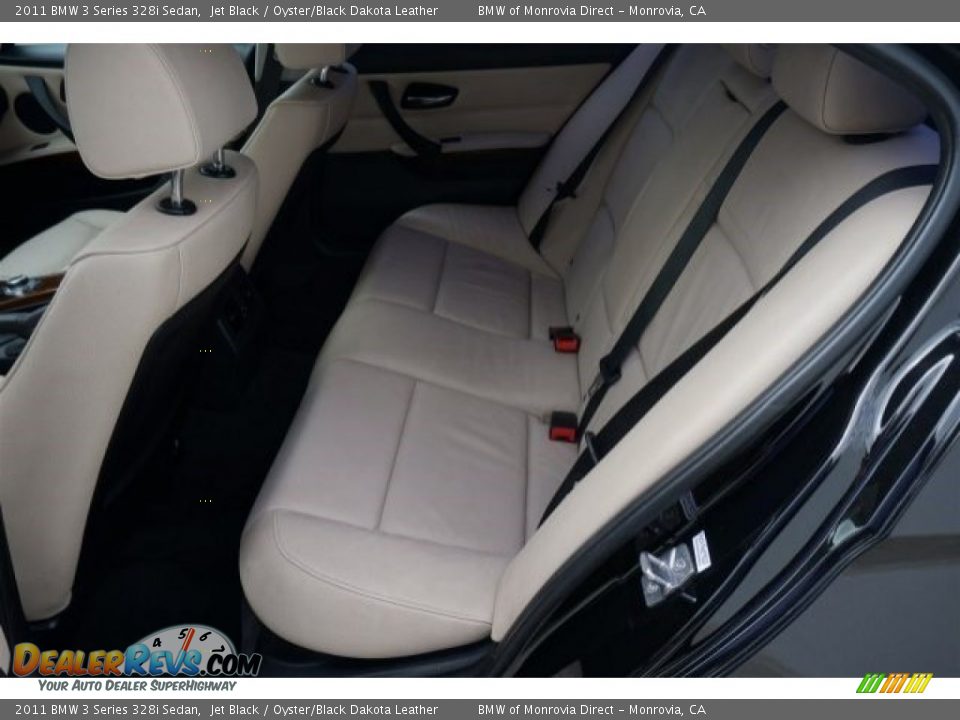 2011 BMW 3 Series 328i Sedan Jet Black / Oyster/Black Dakota Leather Photo #14