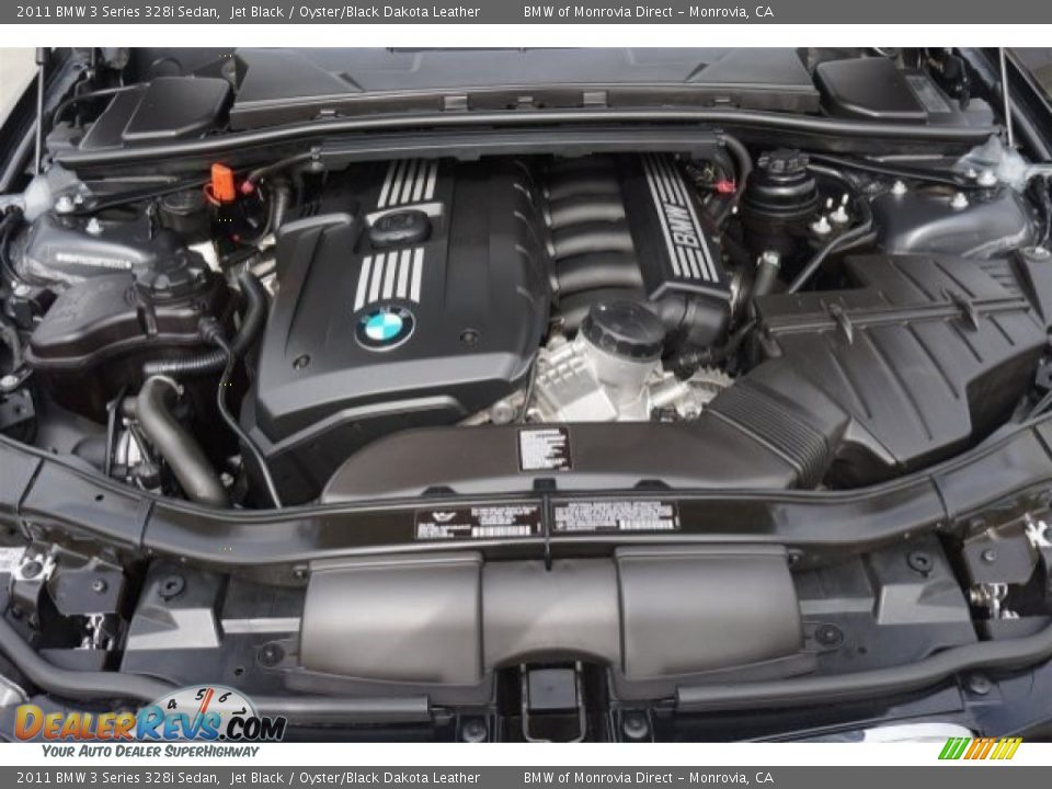 2011 BMW 3 Series 328i Sedan Jet Black / Oyster/Black Dakota Leather Photo #20
