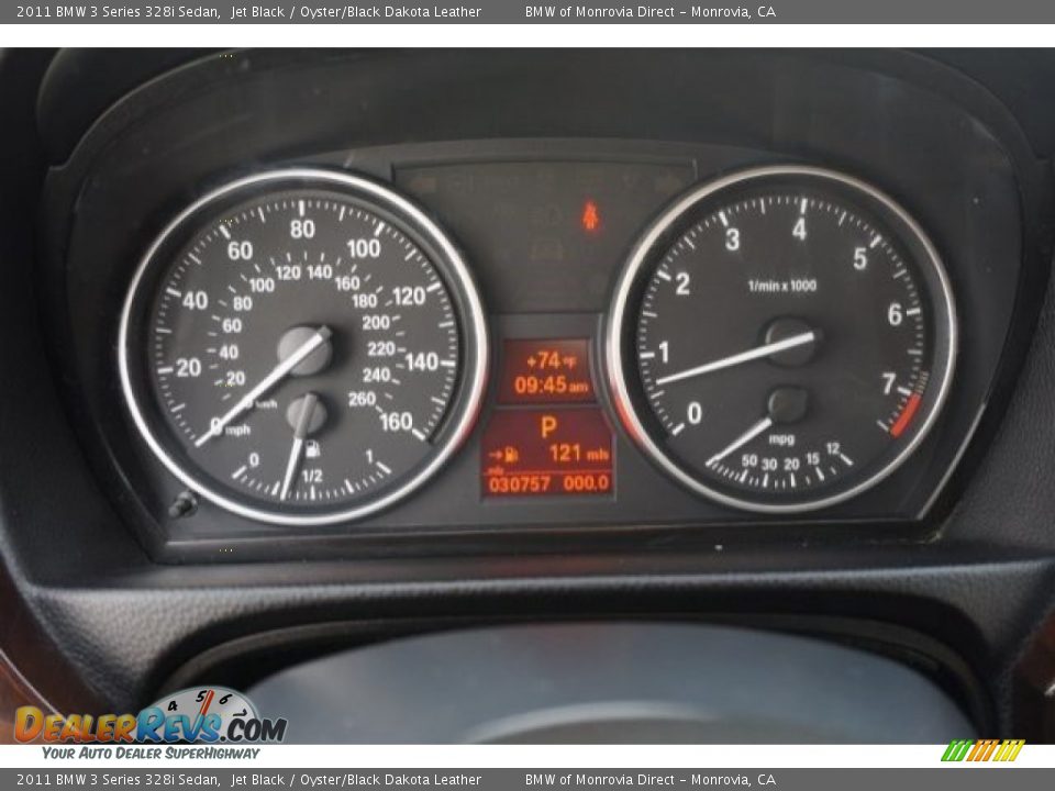 2011 BMW 3 Series 328i Sedan Jet Black / Oyster/Black Dakota Leather Photo #21