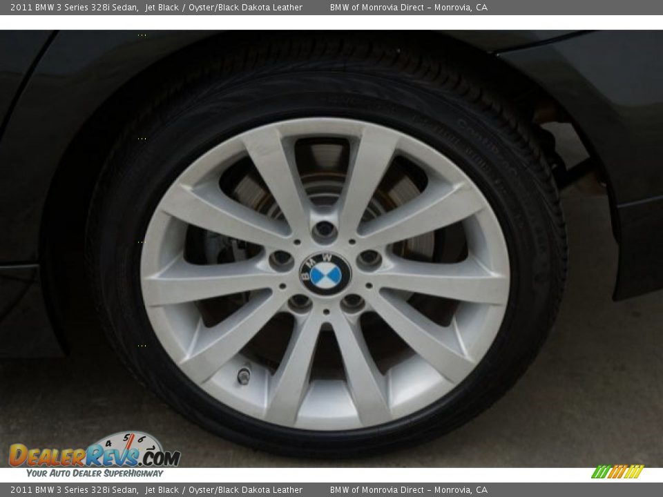 2011 BMW 3 Series 328i Sedan Jet Black / Oyster/Black Dakota Leather Photo #22