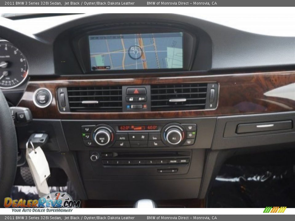 2011 BMW 3 Series 328i Sedan Jet Black / Oyster/Black Dakota Leather Photo #24