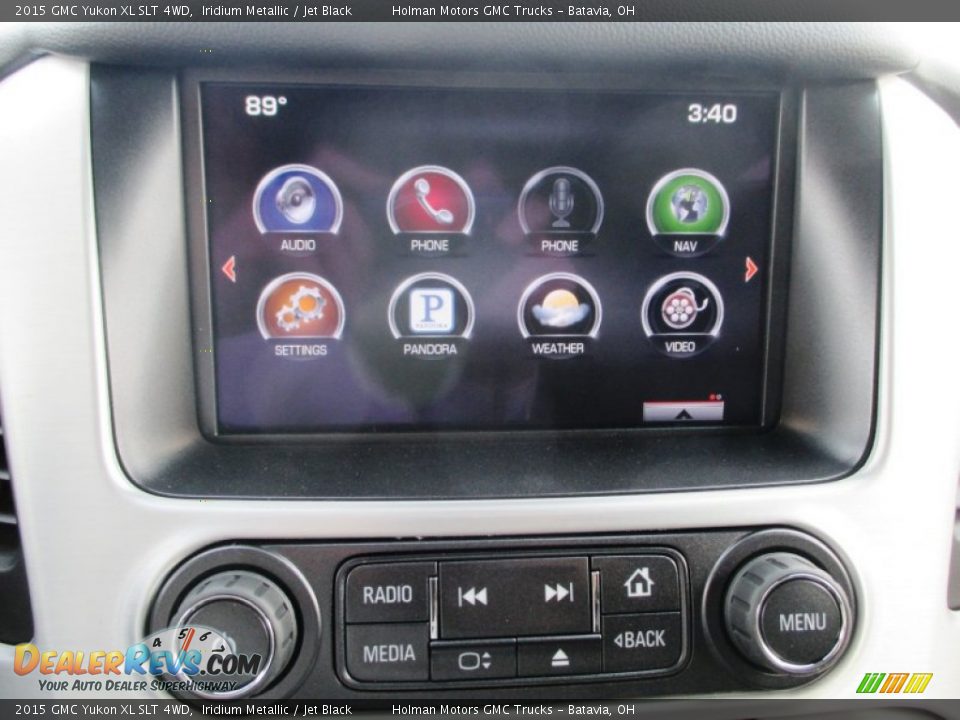 2015 GMC Yukon XL SLT 4WD Iridium Metallic / Jet Black Photo #8