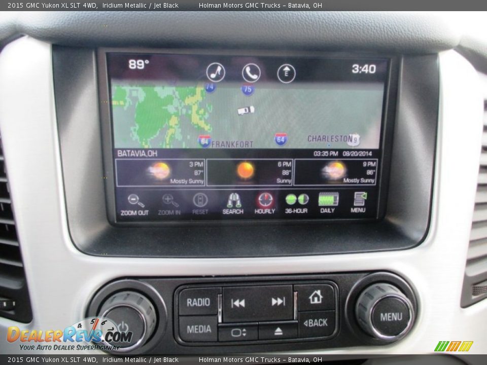 2015 GMC Yukon XL SLT 4WD Iridium Metallic / Jet Black Photo #10