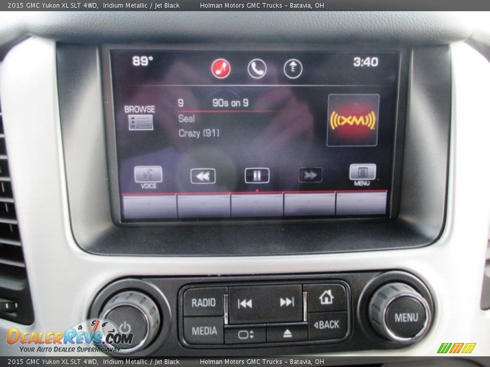 2015 GMC Yukon XL SLT 4WD Iridium Metallic / Jet Black Photo #11
