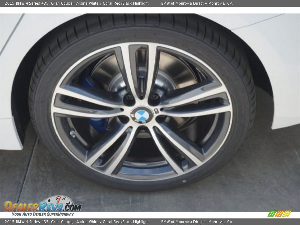 2015 BMW 4 Series 435i Gran Coupe Alpine White / Coral Red/Black Highlight Photo #4