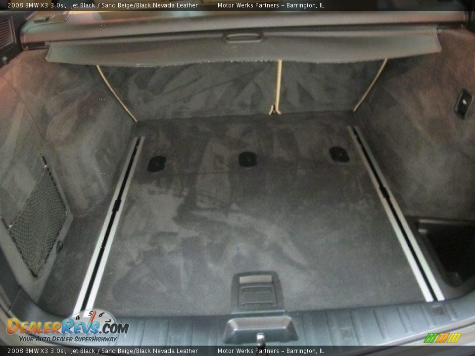 2008 BMW X3 3.0si Jet Black / Sand Beige/Black Nevada Leather Photo #10