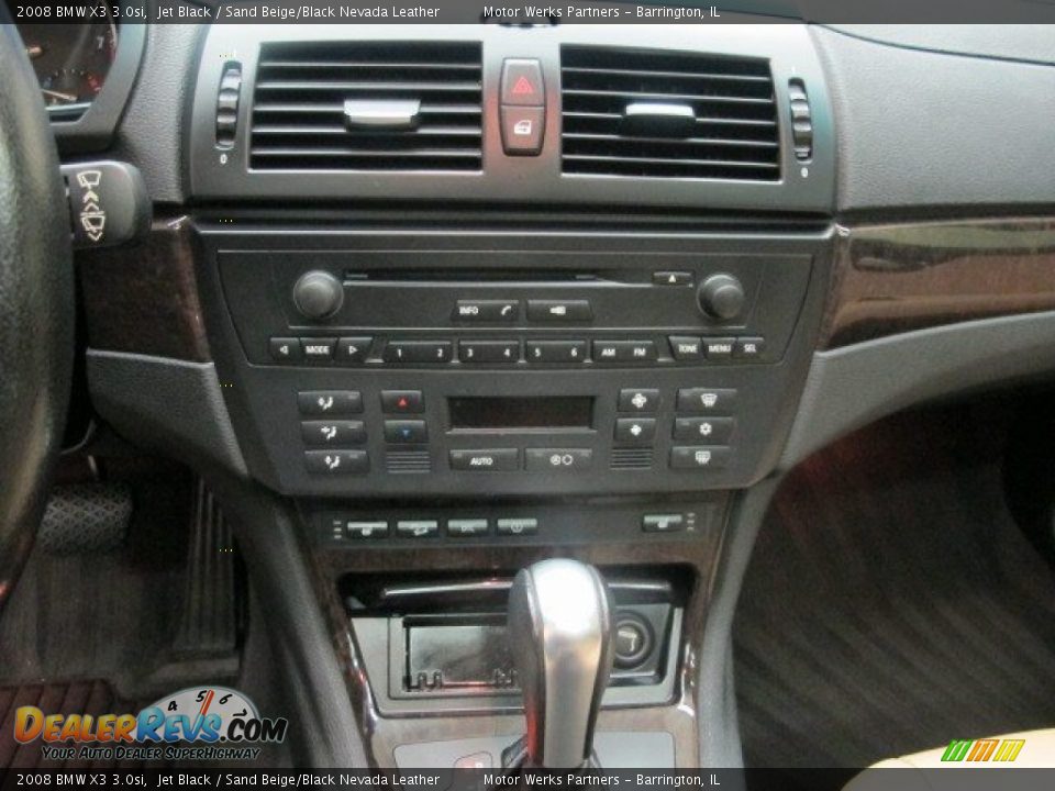 2008 BMW X3 3.0si Jet Black / Sand Beige/Black Nevada Leather Photo #29