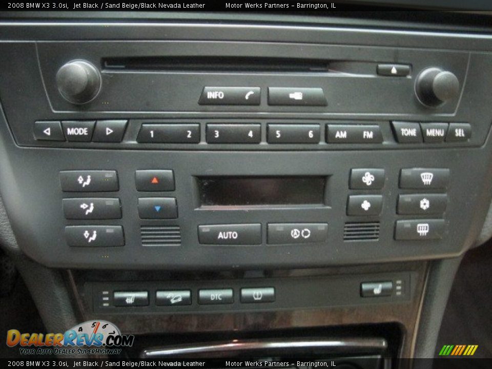 2008 BMW X3 3.0si Jet Black / Sand Beige/Black Nevada Leather Photo #31