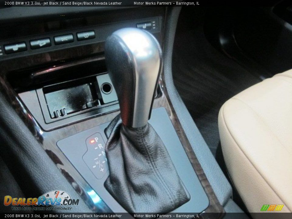 2008 BMW X3 3.0si Jet Black / Sand Beige/Black Nevada Leather Photo #32