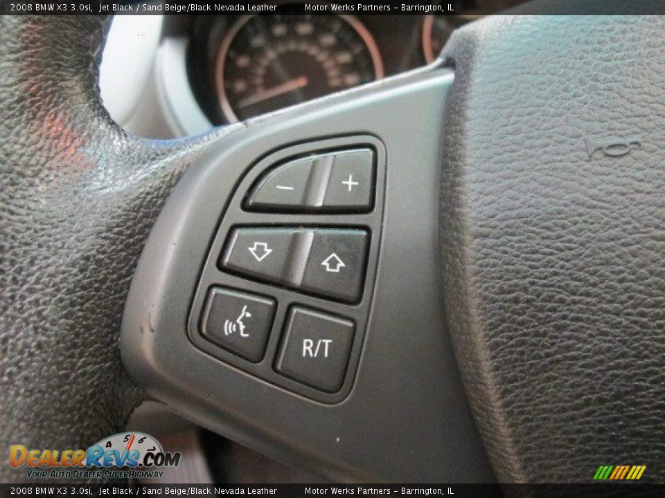 2008 BMW X3 3.0si Jet Black / Sand Beige/Black Nevada Leather Photo #34