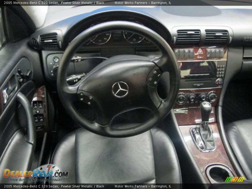 2005 Mercedes-Benz C 320 Sedan Pewter Silver Metallic / Black Photo #25