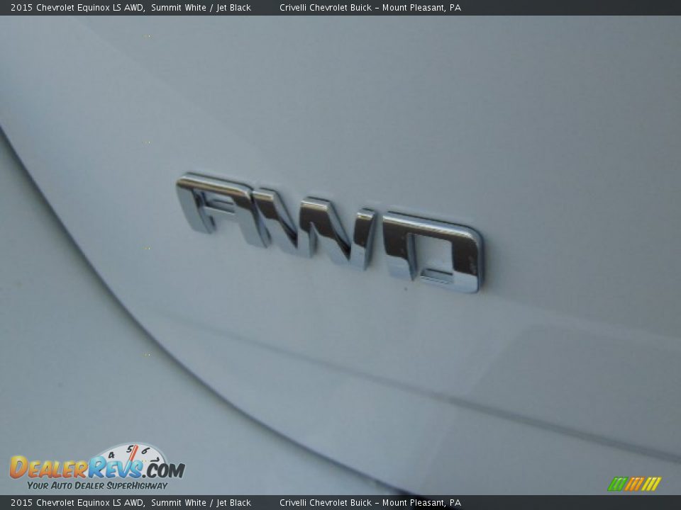 2015 Chevrolet Equinox LS AWD Summit White / Jet Black Photo #7