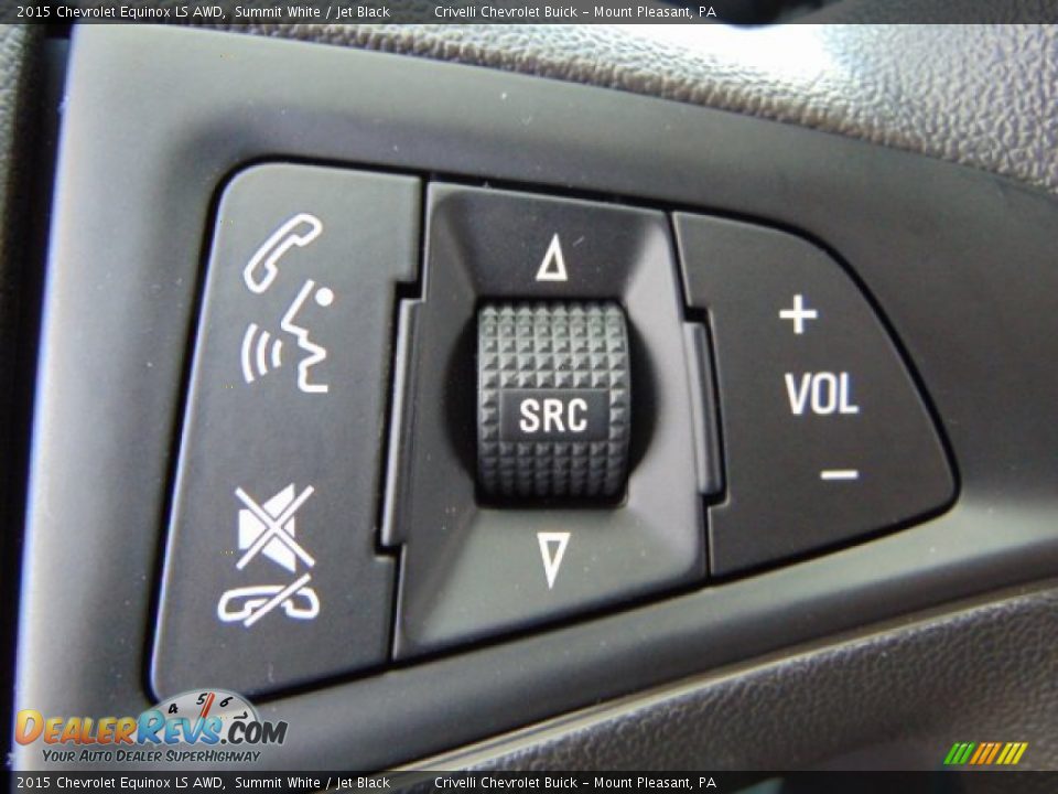 2015 Chevrolet Equinox LS AWD Summit White / Jet Black Photo #15