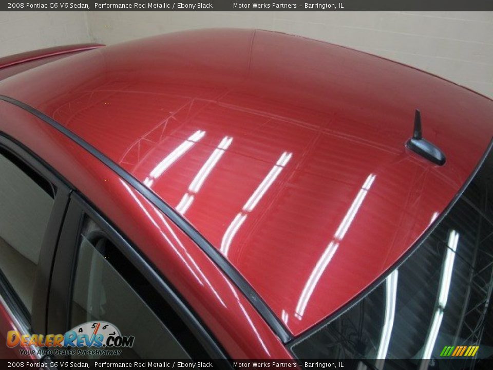 2008 Pontiac G6 V6 Sedan Performance Red Metallic / Ebony Black Photo #11