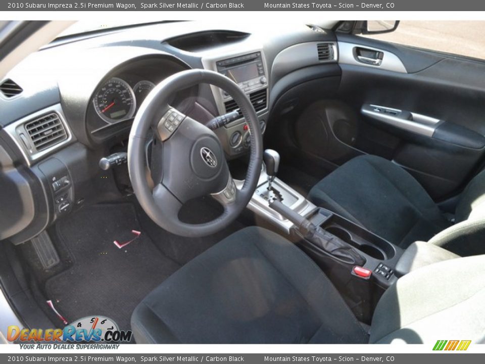 2010 Subaru Impreza 2.5i Premium Wagon Spark Silver Metallic / Carbon Black Photo #5