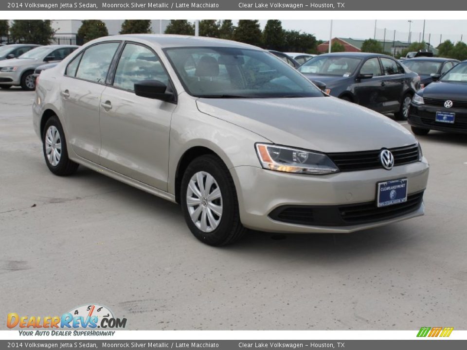 2014 Volkswagen Jetta S Sedan Moonrock Silver Metallic / Latte Macchiato Photo #1