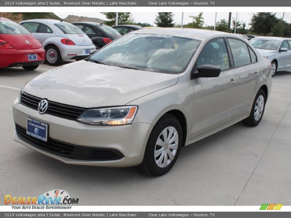 2014 Volkswagen Jetta S Sedan Moonrock Silver Metallic / Latte Macchiato Photo #3