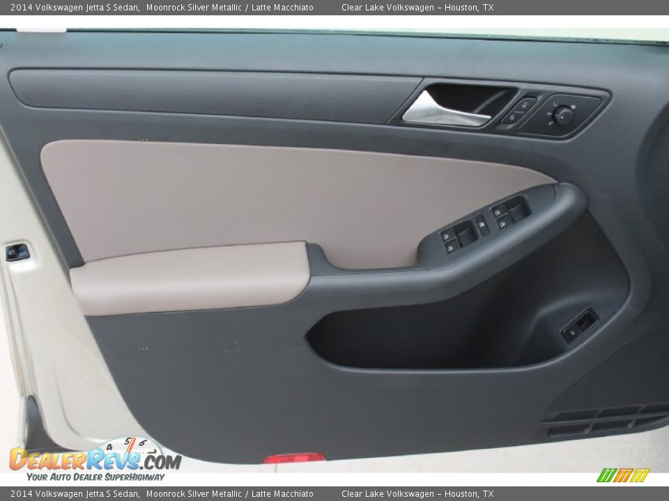 2014 Volkswagen Jetta S Sedan Moonrock Silver Metallic / Latte Macchiato Photo #8