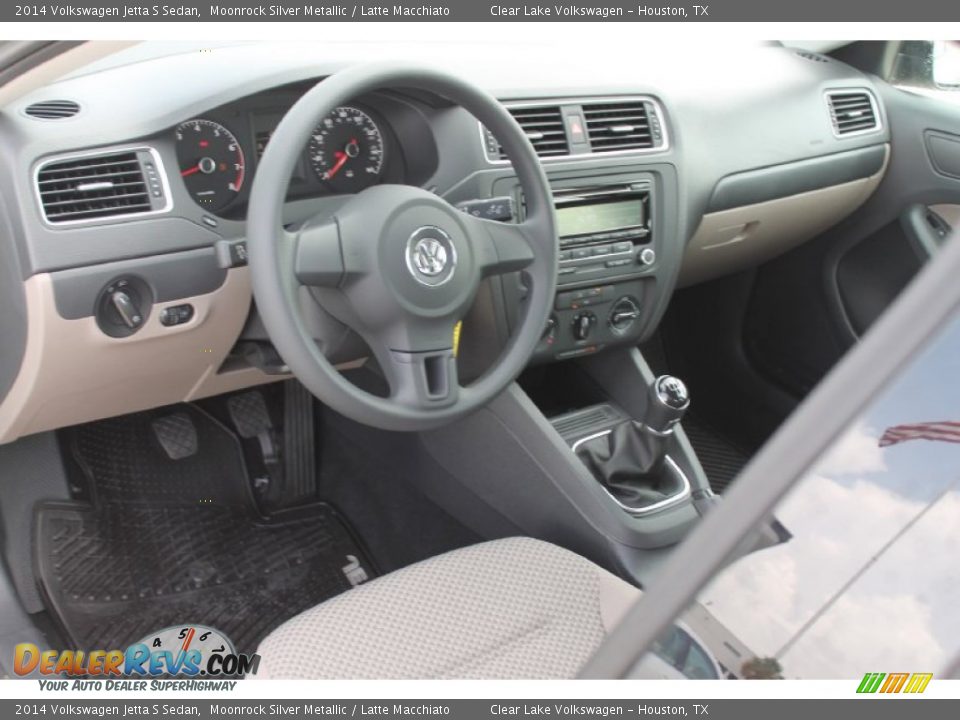 2014 Volkswagen Jetta S Sedan Moonrock Silver Metallic / Latte Macchiato Photo #9