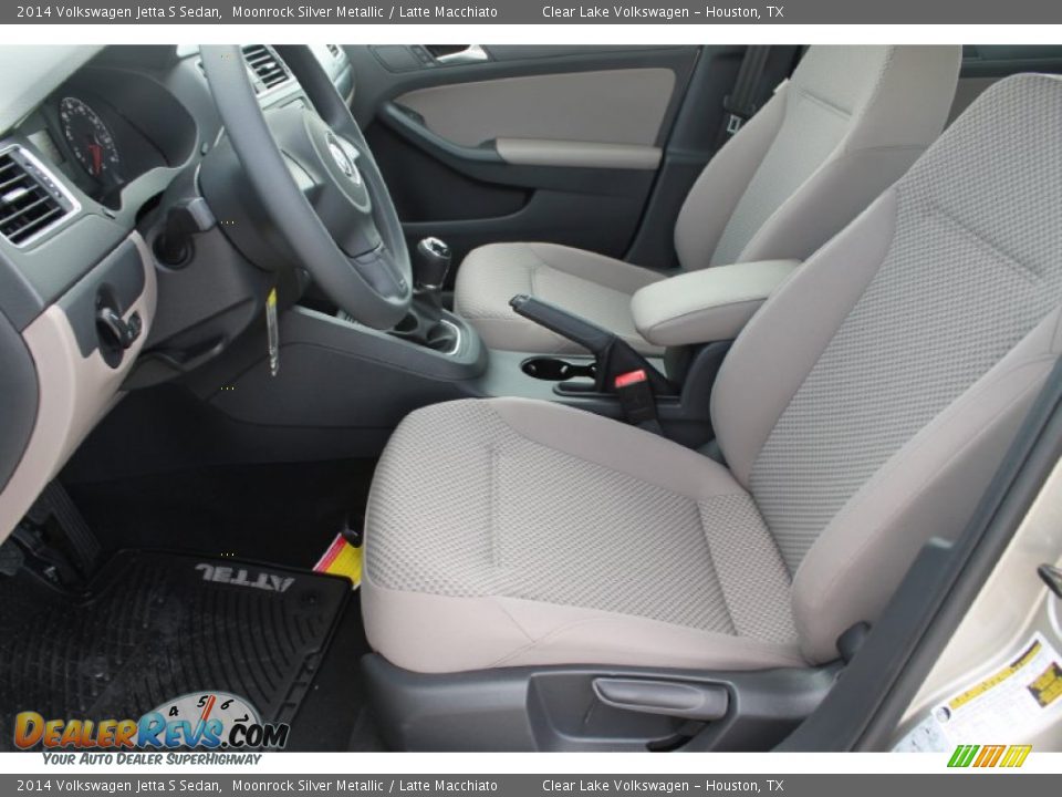 2014 Volkswagen Jetta S Sedan Moonrock Silver Metallic / Latte Macchiato Photo #10