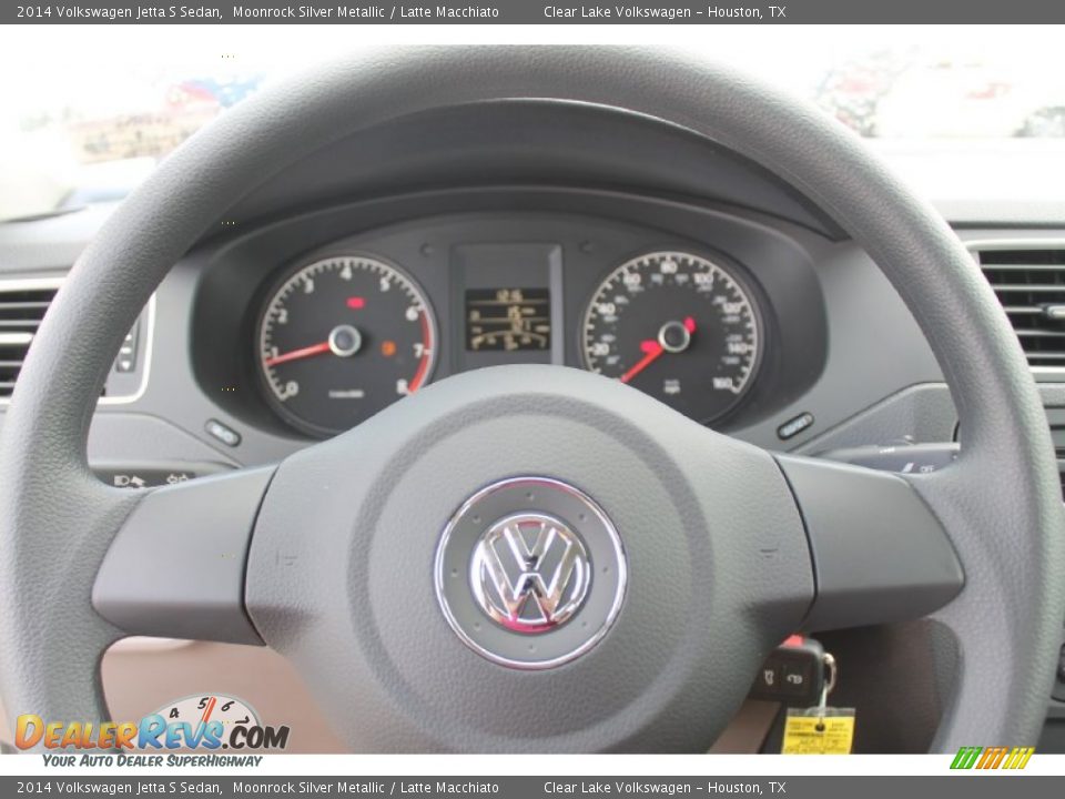 2014 Volkswagen Jetta S Sedan Moonrock Silver Metallic / Latte Macchiato Photo #16