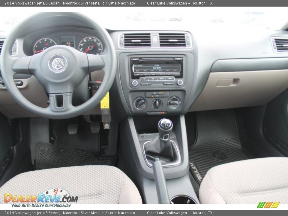 2014 Volkswagen Jetta S Sedan Moonrock Silver Metallic / Latte Macchiato Photo #20