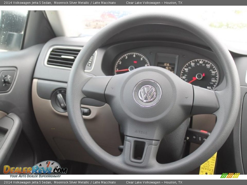 2014 Volkswagen Jetta S Sedan Moonrock Silver Metallic / Latte Macchiato Photo #21