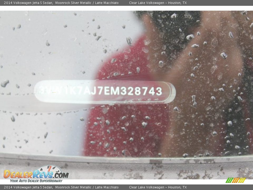 2014 Volkswagen Jetta S Sedan Moonrock Silver Metallic / Latte Macchiato Photo #22