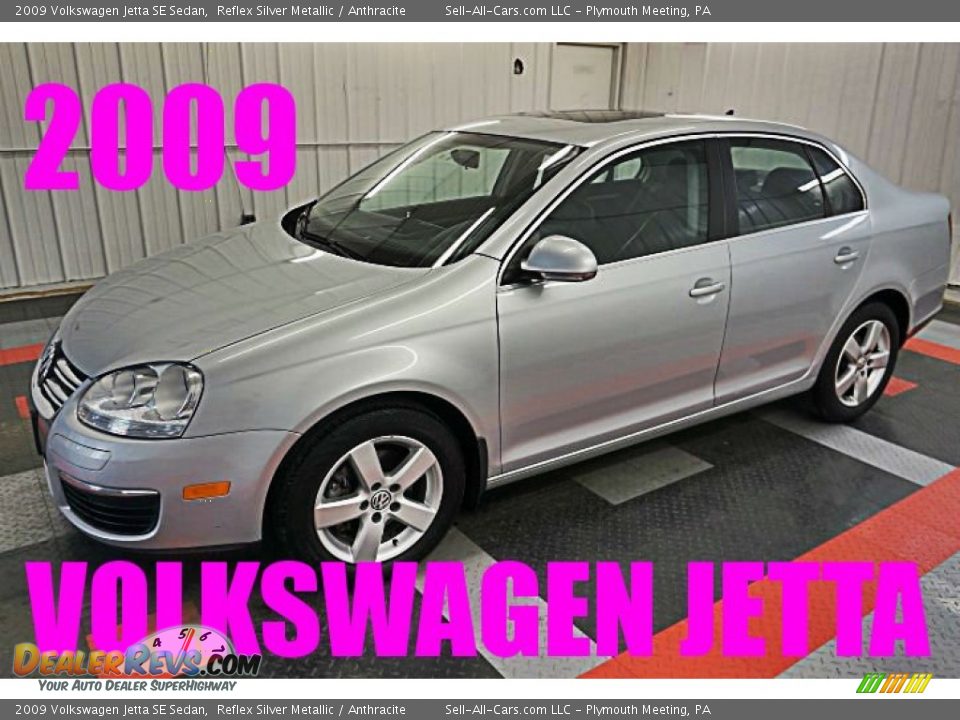 2009 Volkswagen Jetta SE Sedan Reflex Silver Metallic / Anthracite Photo #1