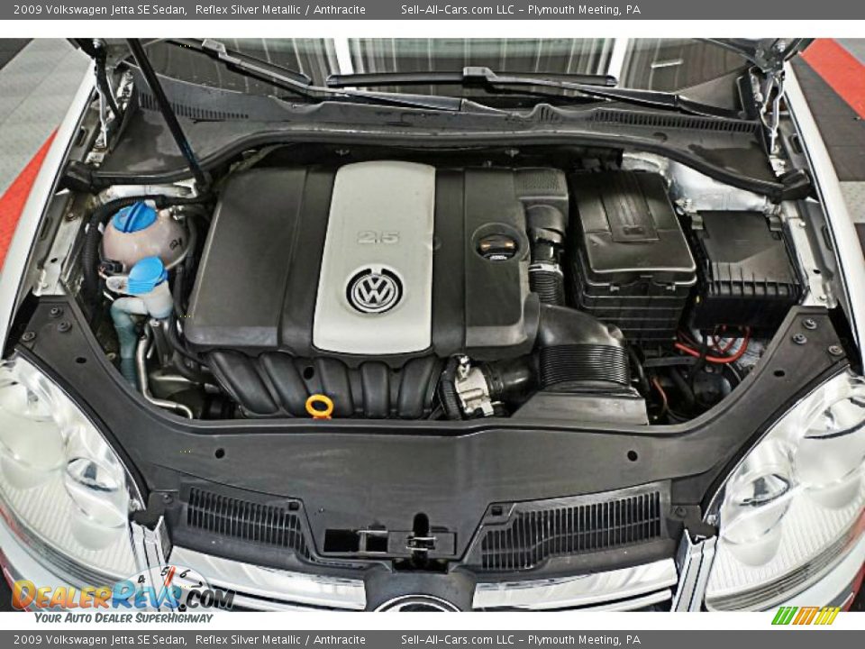 2009 Volkswagen Jetta SE Sedan Reflex Silver Metallic / Anthracite Photo #9