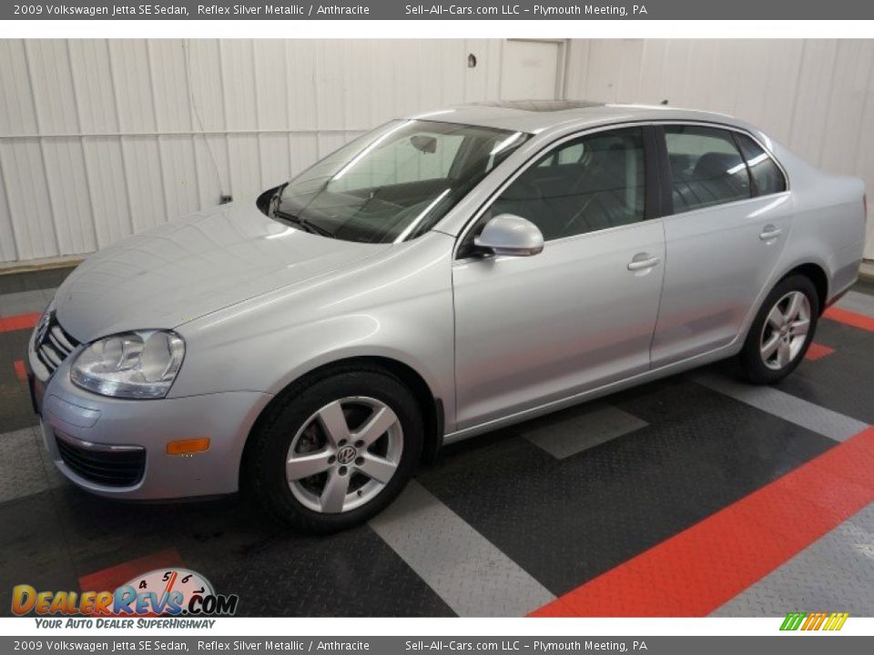 2009 Volkswagen Jetta SE Sedan Reflex Silver Metallic / Anthracite Photo #10