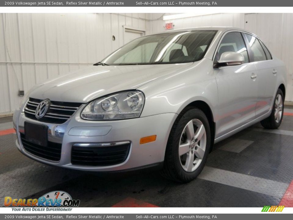 2009 Volkswagen Jetta SE Sedan Reflex Silver Metallic / Anthracite Photo #11
