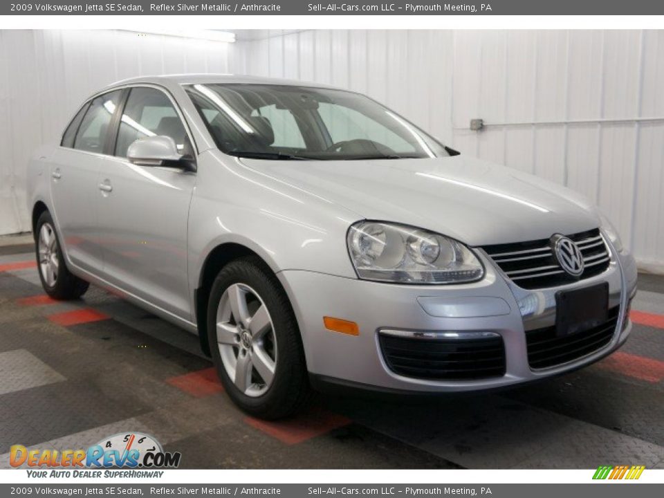 2009 Volkswagen Jetta SE Sedan Reflex Silver Metallic / Anthracite Photo #13