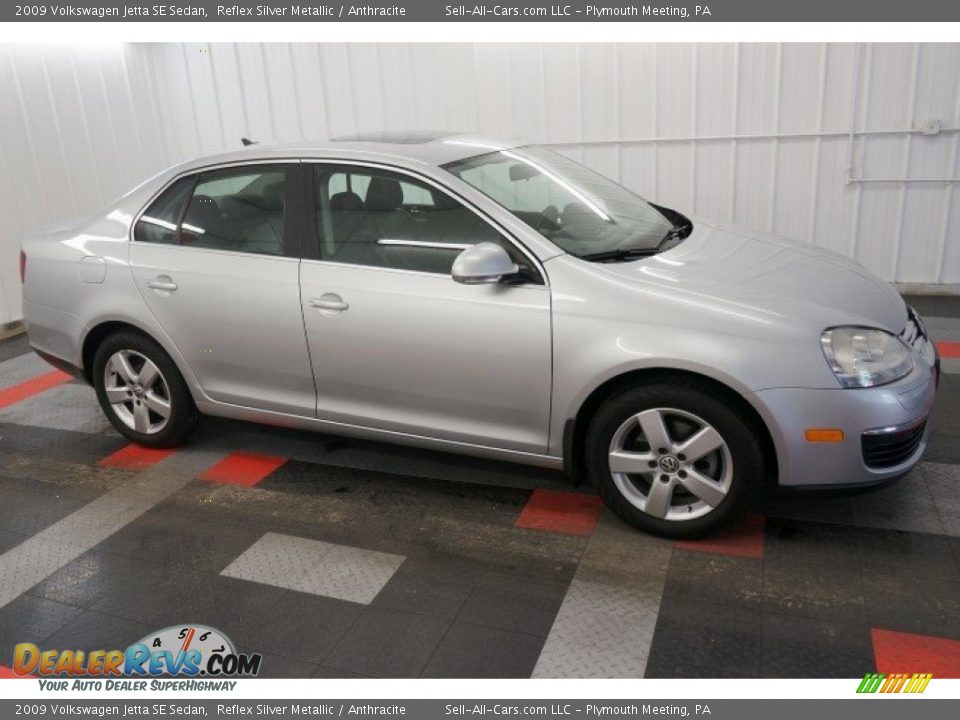 2009 Volkswagen Jetta SE Sedan Reflex Silver Metallic / Anthracite Photo #14
