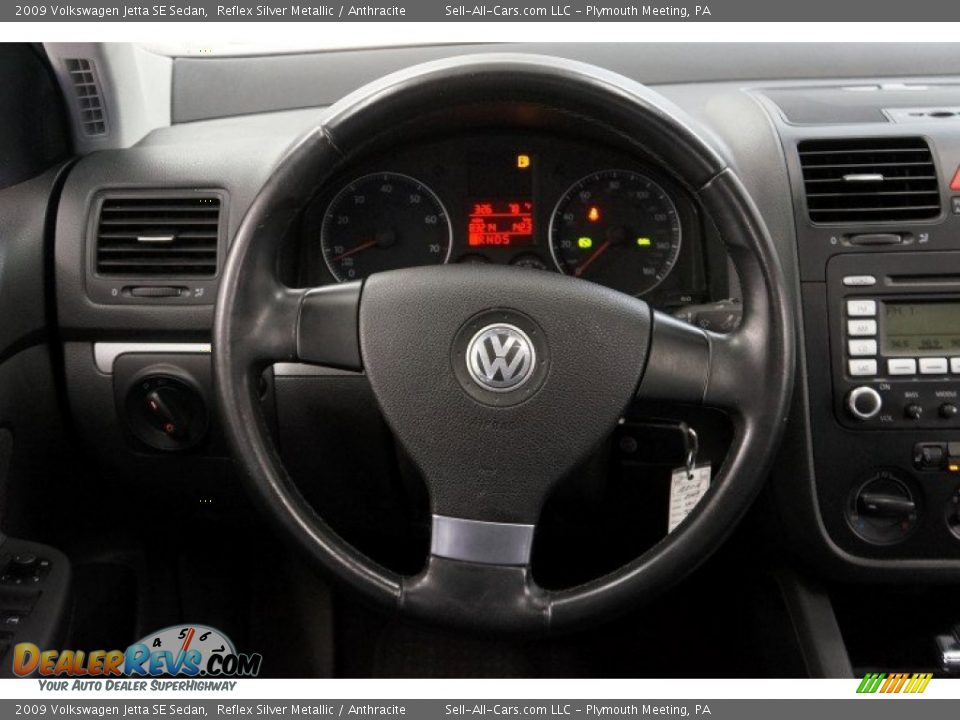 2009 Volkswagen Jetta SE Sedan Reflex Silver Metallic / Anthracite Photo #30